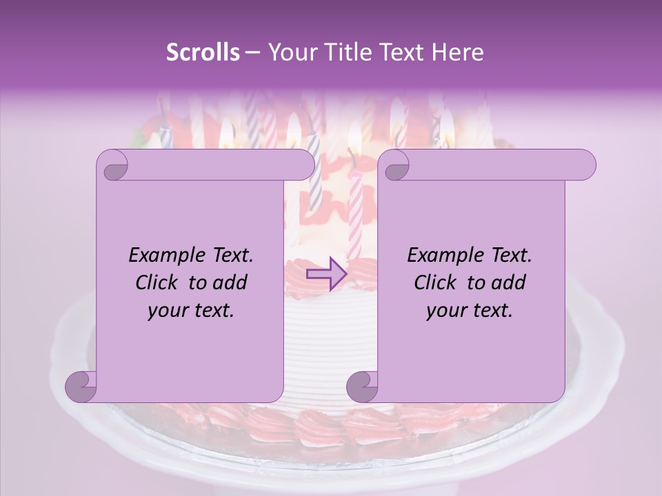 Colorful Vanilla Words PowerPoint Template