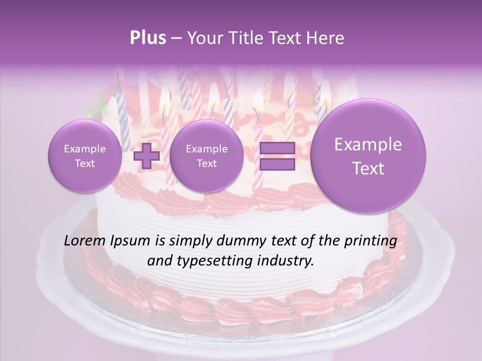 Colorful Vanilla Words PowerPoint Template