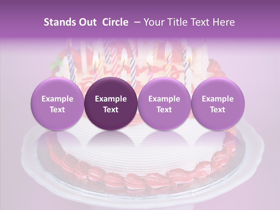 Colorful Vanilla Words PowerPoint Template