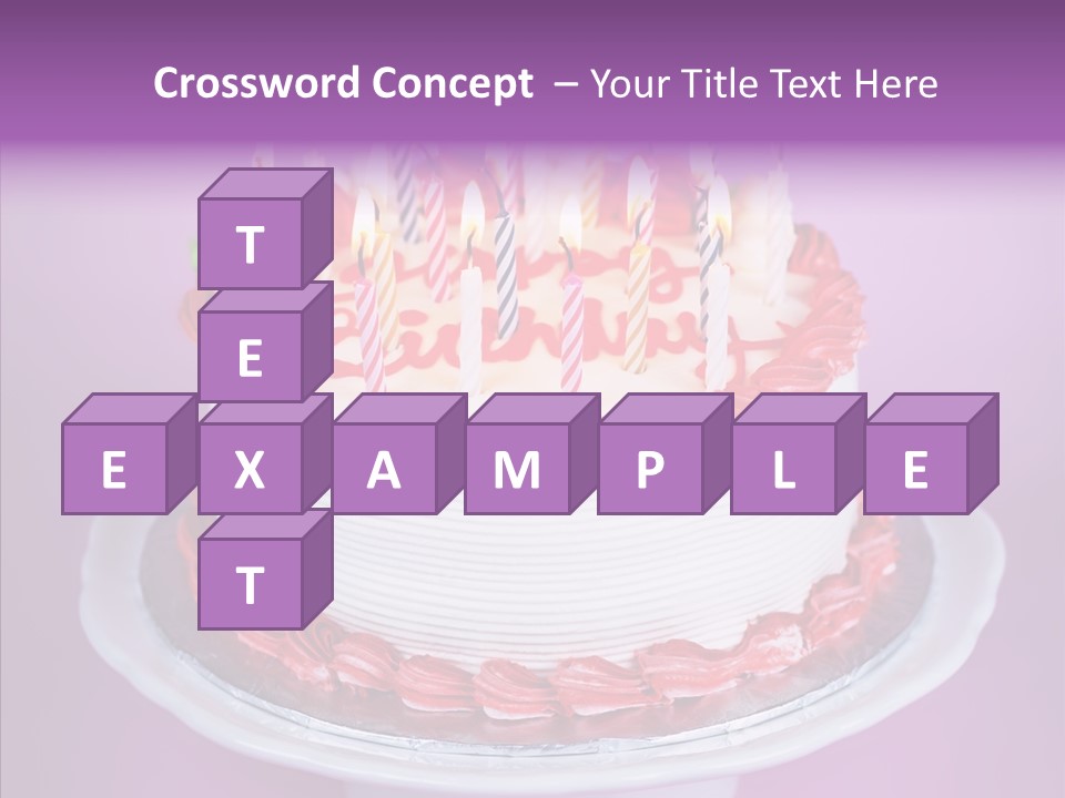Colorful Vanilla Words PowerPoint Template