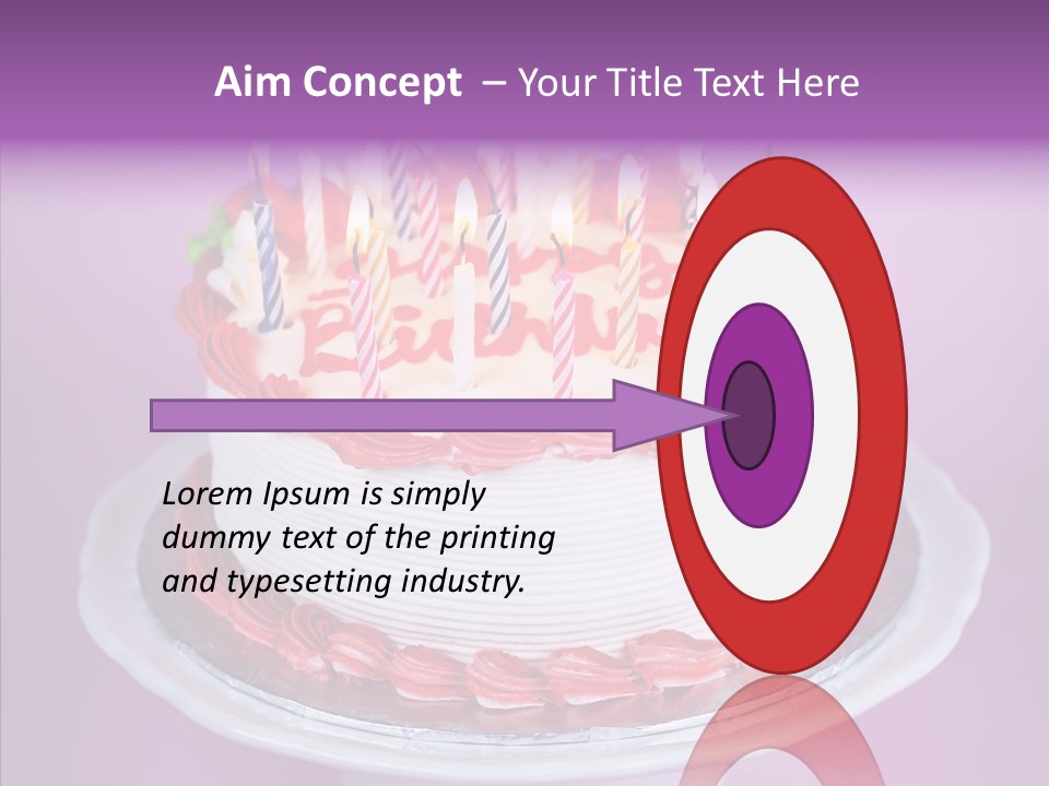 Colorful Vanilla Words PowerPoint Template