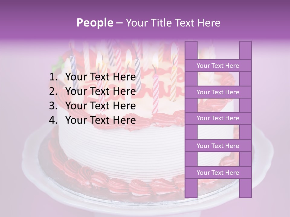 Colorful Vanilla Words PowerPoint Template