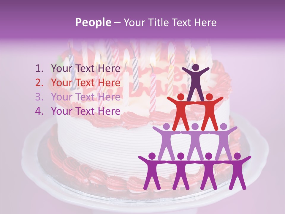 Colorful Vanilla Words PowerPoint Template