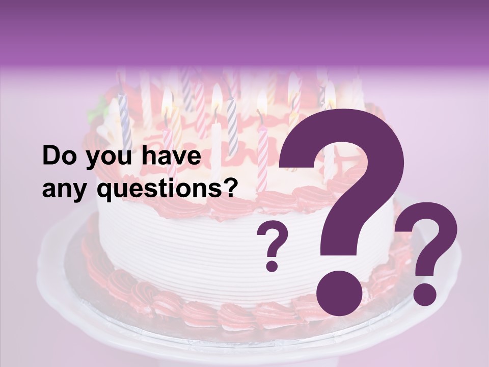 Colorful Vanilla Words PowerPoint Template