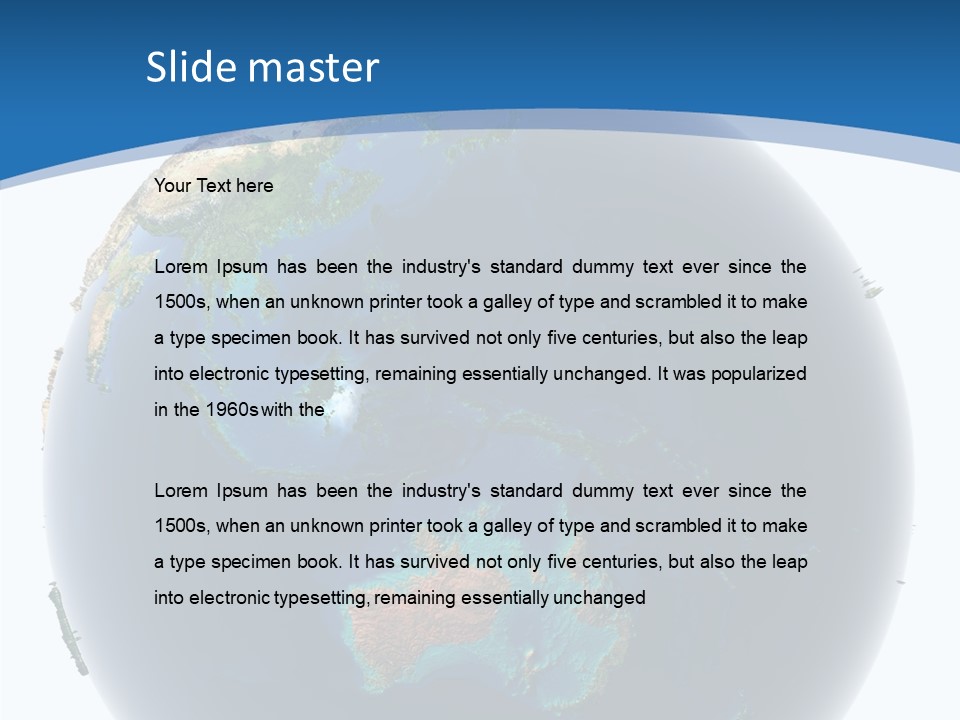 Flood Climate Sea PowerPoint Template