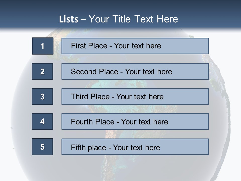 Flood Surface Continent PowerPoint Template