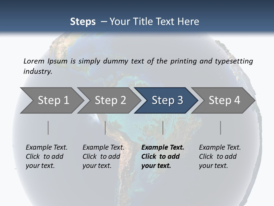 Flood Surface Continent PowerPoint Template