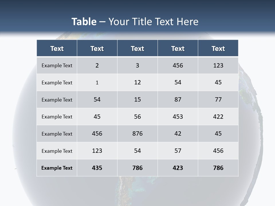 Flood Surface Continent PowerPoint Template