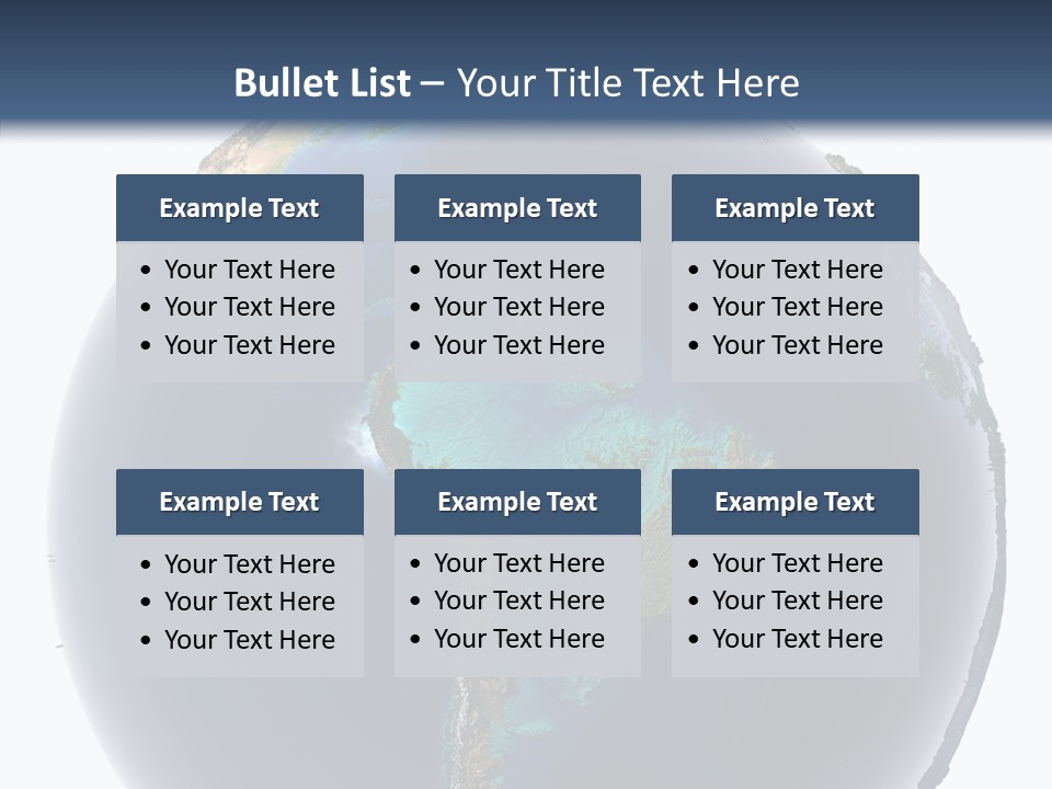 Flood Surface Continent PowerPoint Template
