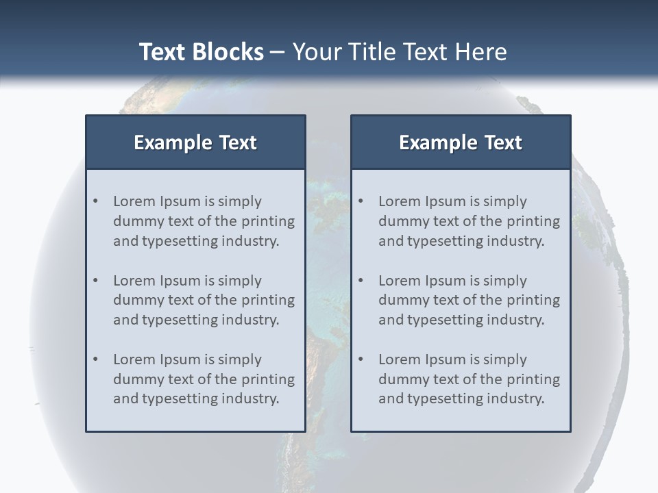 Flood Surface Continent PowerPoint Template