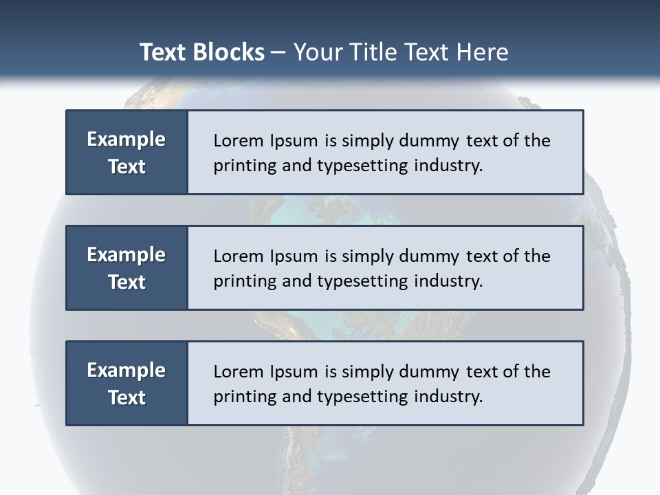 Flood Surface Continent PowerPoint Template