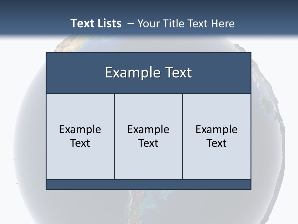 Flood Surface Continent PowerPoint Template
