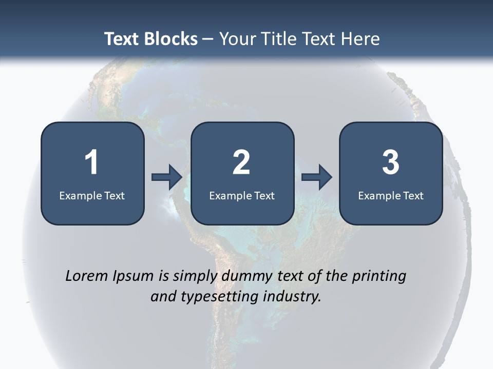 Flood Surface Continent PowerPoint Template