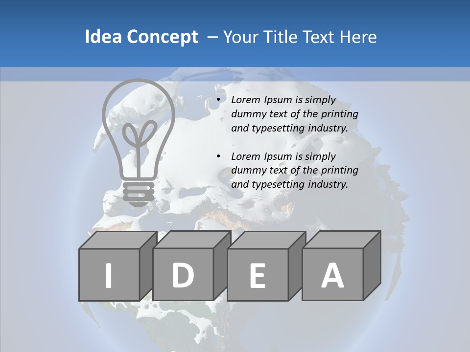 Relief Sun White PowerPoint Template