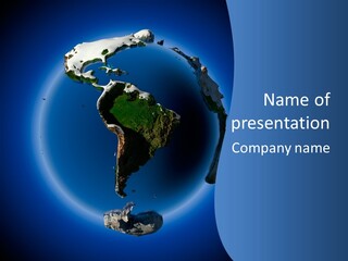 Island Global Earth PowerPoint Template