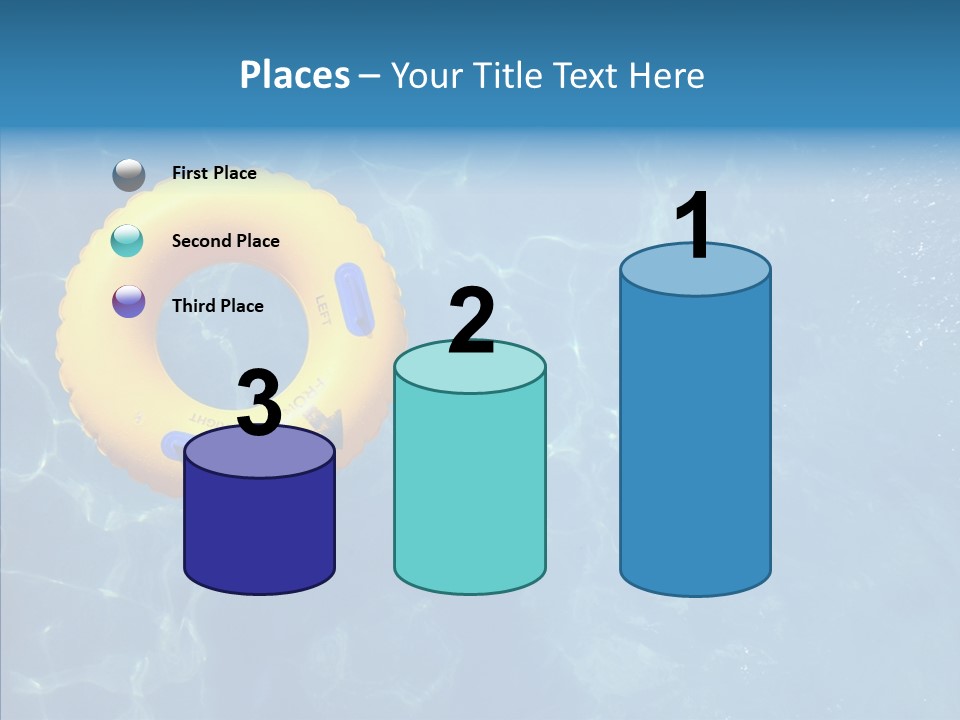 Greeting Card Water Park Fourth Of July PowerPoint Template