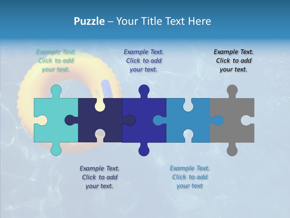 Greeting Card Water Park Fourth Of July PowerPoint Template