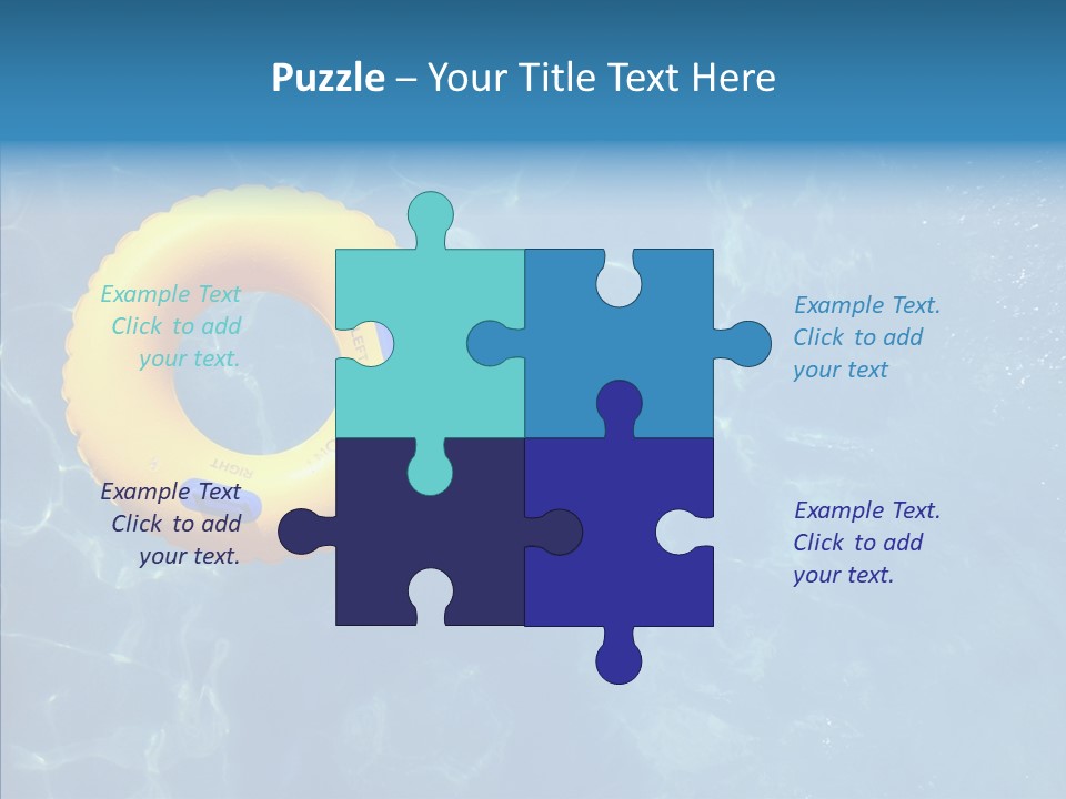 Greeting Card Water Park Fourth Of July PowerPoint Template