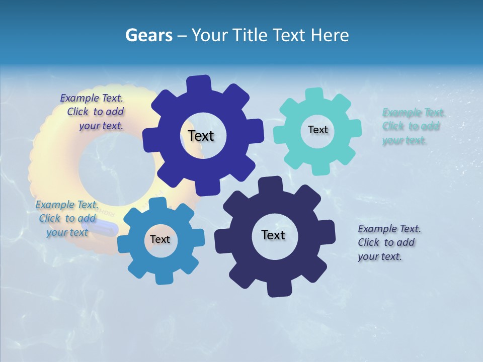 Greeting Card Water Park Fourth Of July PowerPoint Template