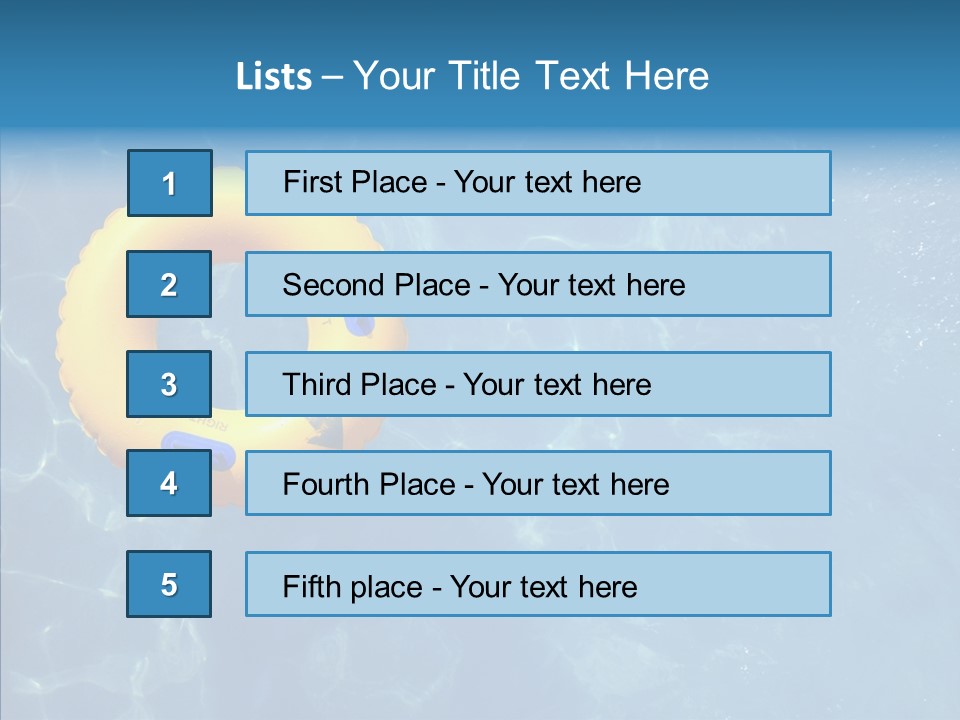 Greeting Card Water Park Fourth Of July PowerPoint Template