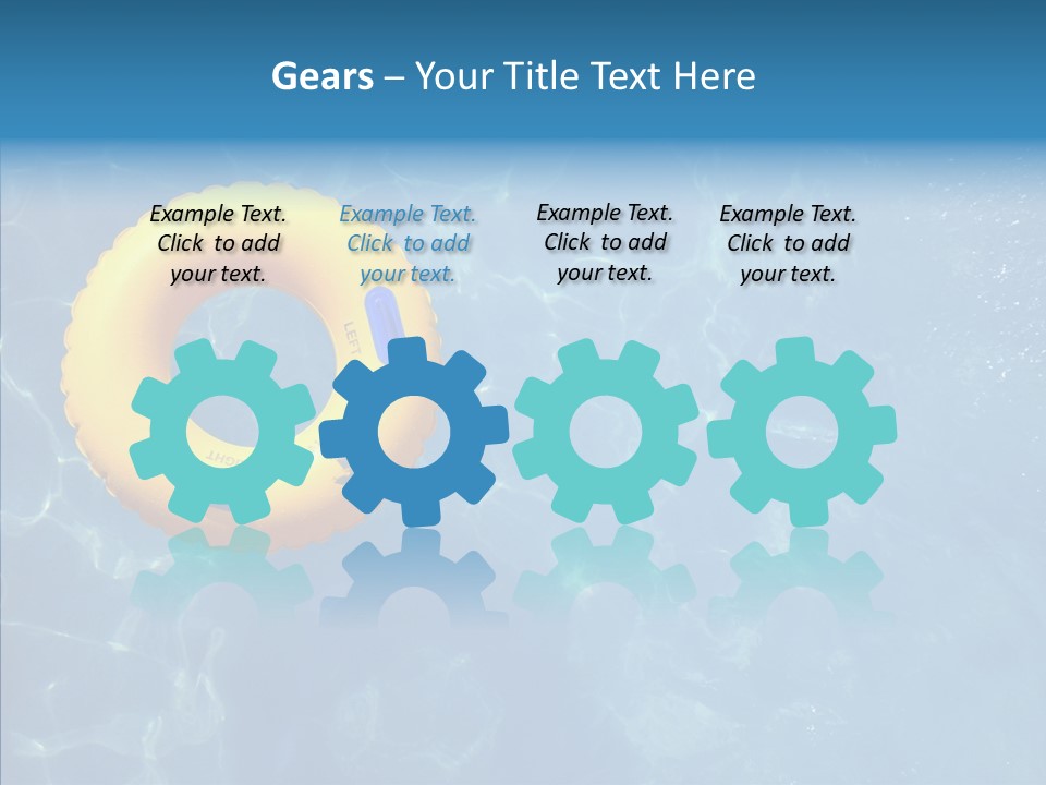 Greeting Card Water Park Fourth Of July PowerPoint Template