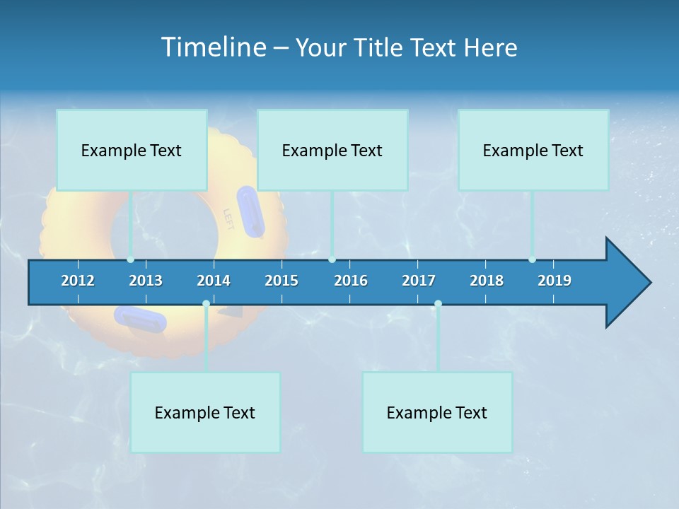 Greeting Card Water Park Fourth Of July PowerPoint Template