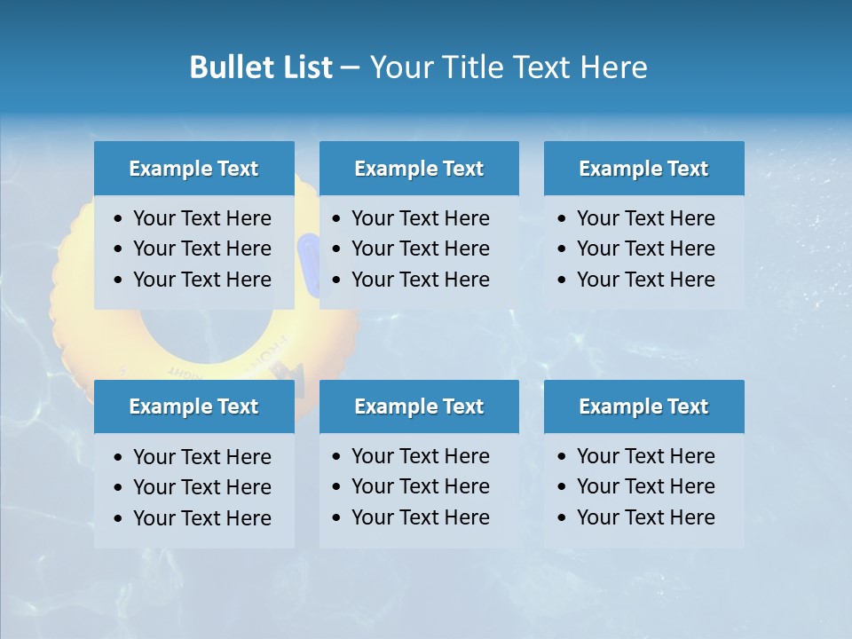 Greeting Card Water Park Fourth Of July PowerPoint Template