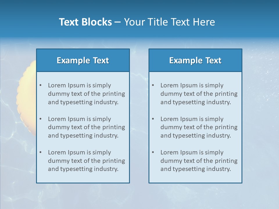 Greeting Card Water Park Fourth Of July PowerPoint Template