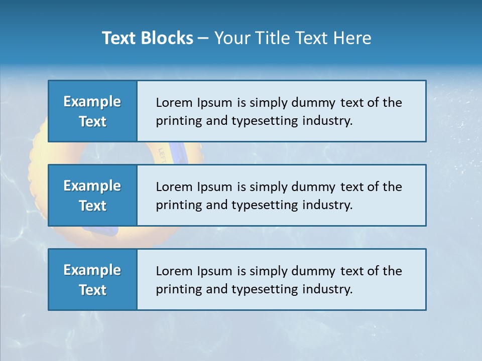 Greeting Card Water Park Fourth Of July PowerPoint Template