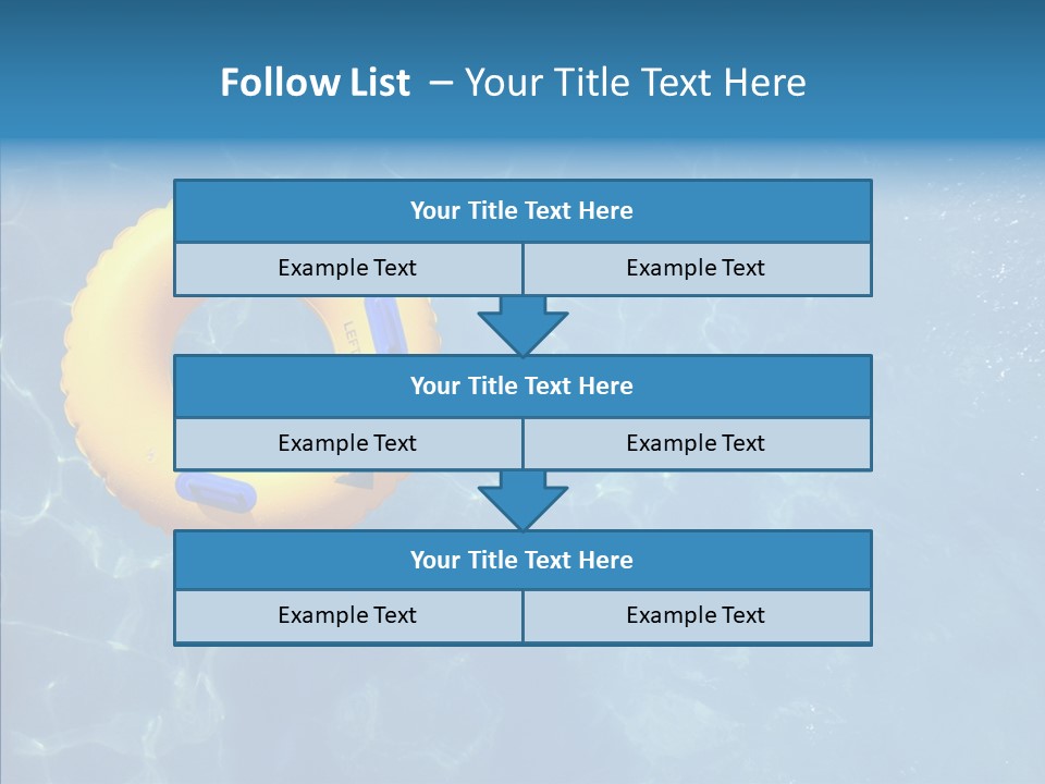 Greeting Card Water Park Fourth Of July PowerPoint Template