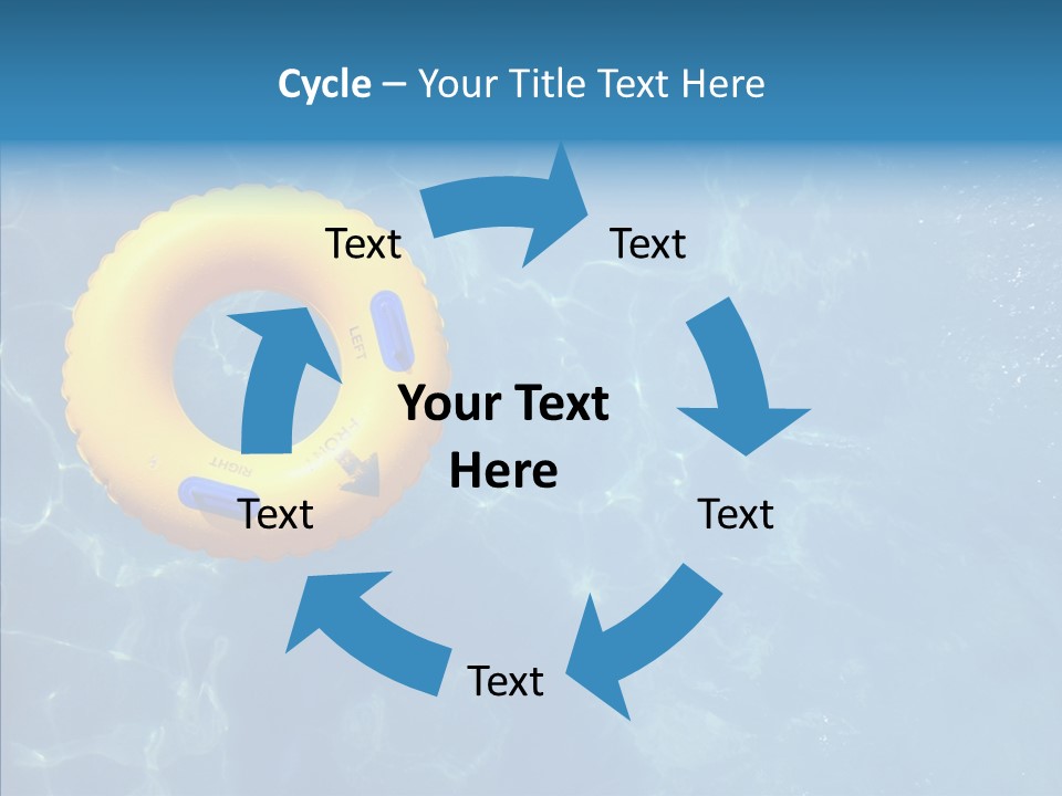 Greeting Card Water Park Fourth Of July PowerPoint Template