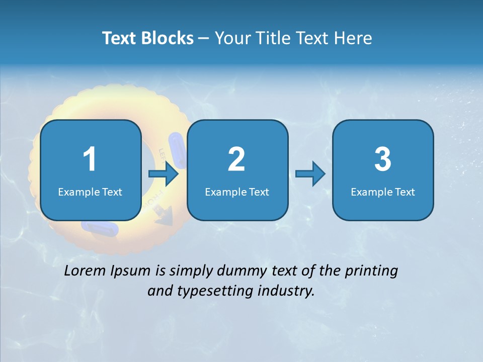 Greeting Card Water Park Fourth Of July PowerPoint Template