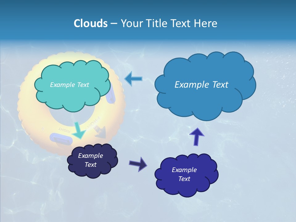 Greeting Card Water Park Fourth Of July PowerPoint Template