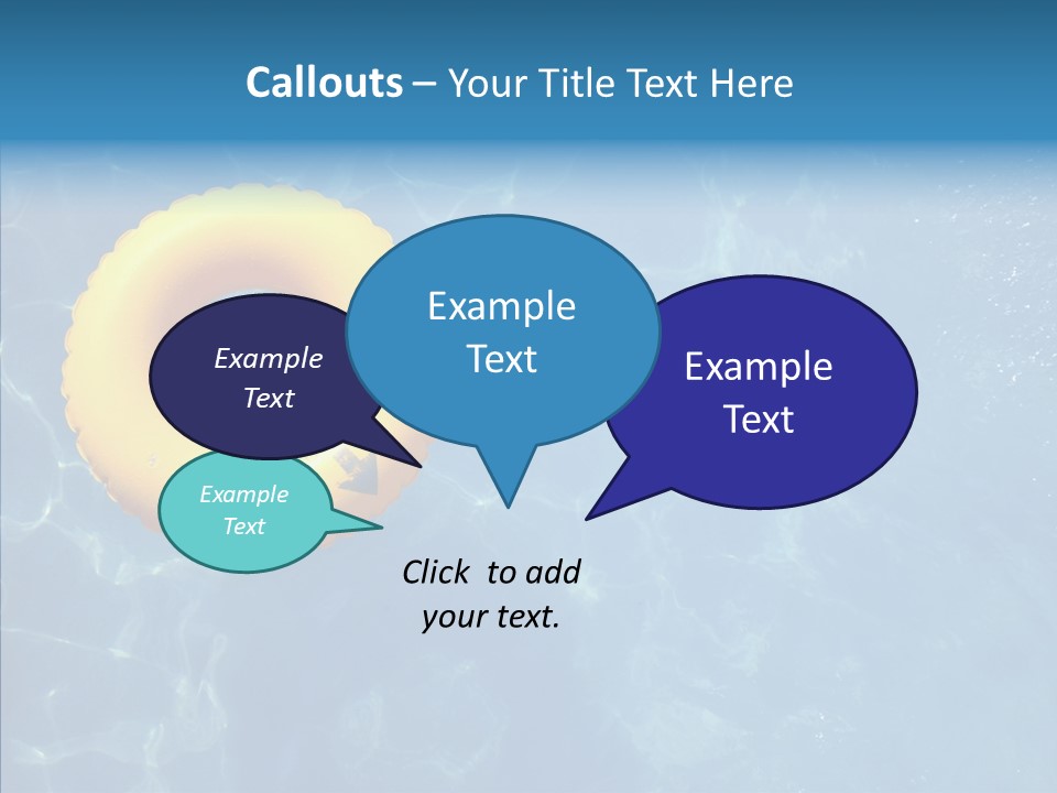 Greeting Card Water Park Fourth Of July PowerPoint Template