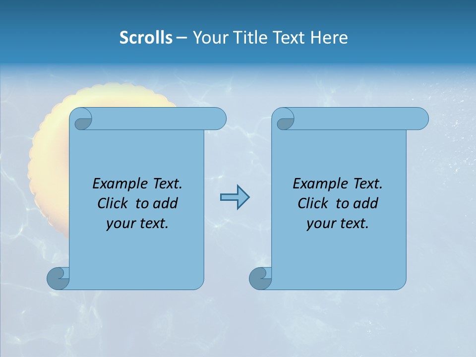 Greeting Card Water Park Fourth Of July PowerPoint Template