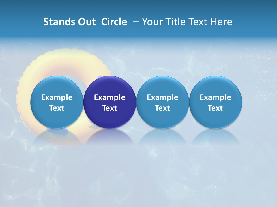 Greeting Card Water Park Fourth Of July PowerPoint Template