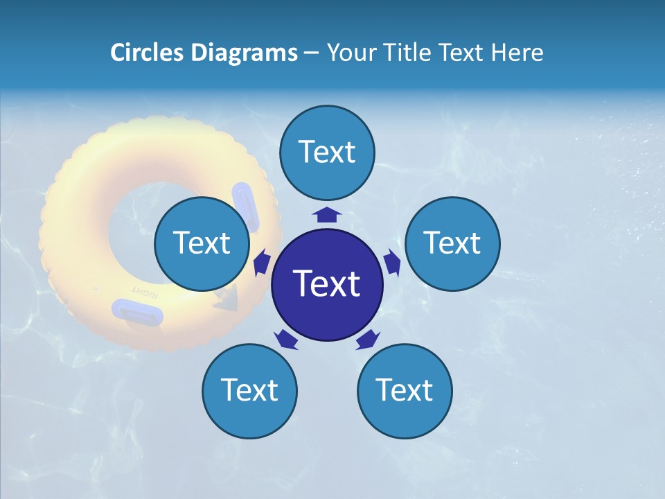 Greeting Card Water Park Fourth Of July PowerPoint Template