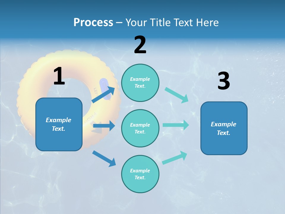 Greeting Card Water Park Fourth Of July PowerPoint Template