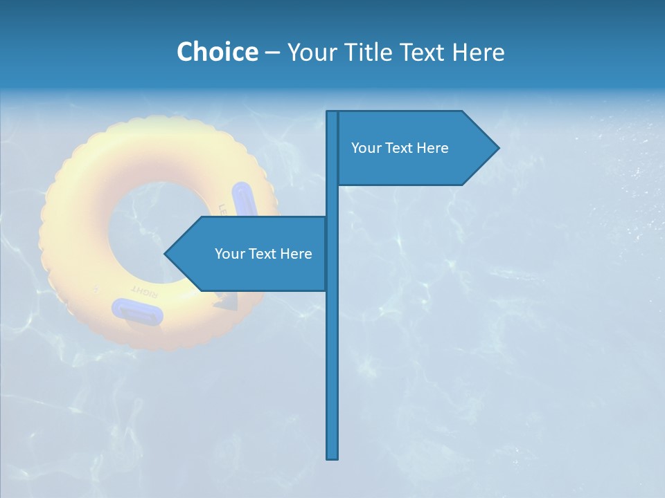 Greeting Card Water Park Fourth Of July PowerPoint Template