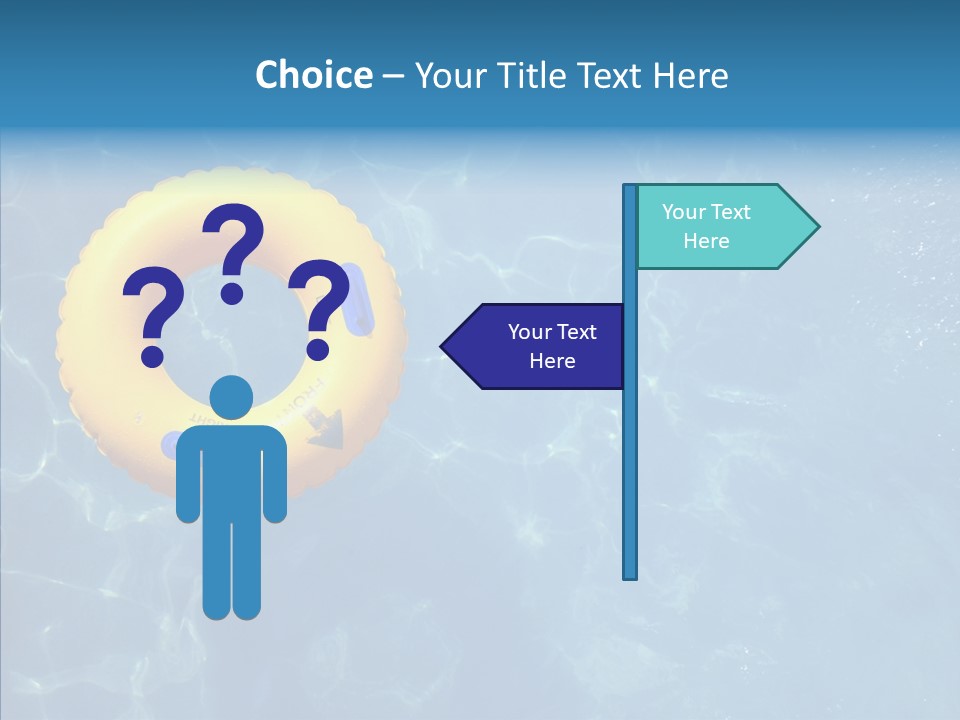 Greeting Card Water Park Fourth Of July PowerPoint Template