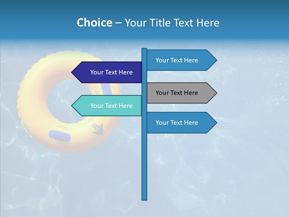 Greeting Card Water Park Fourth Of July PowerPoint Template