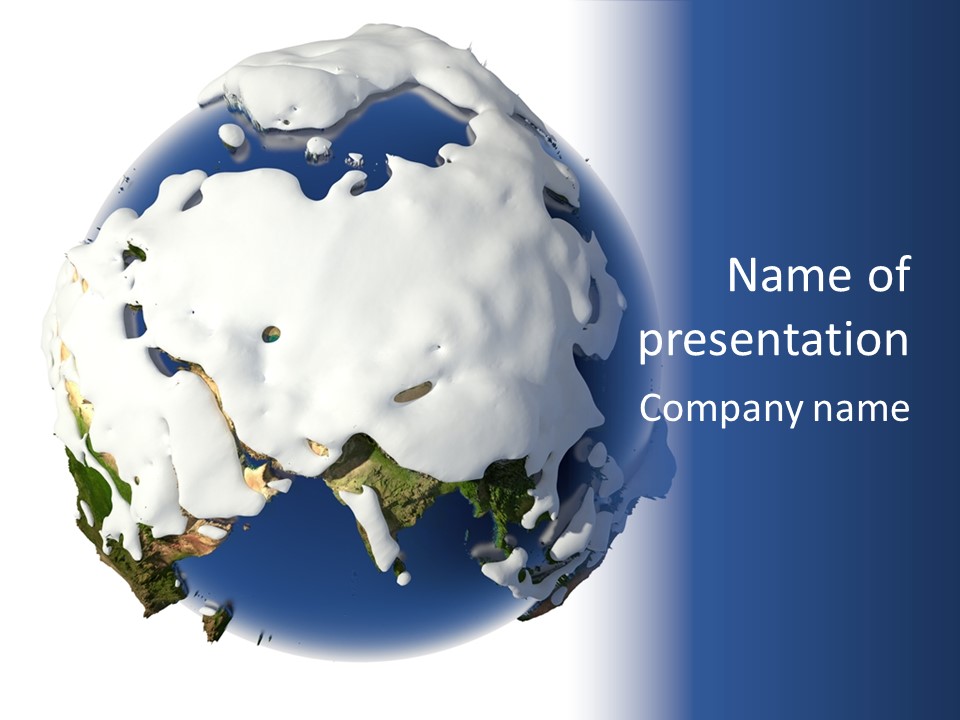 Geography Cold Drifts PowerPoint Template