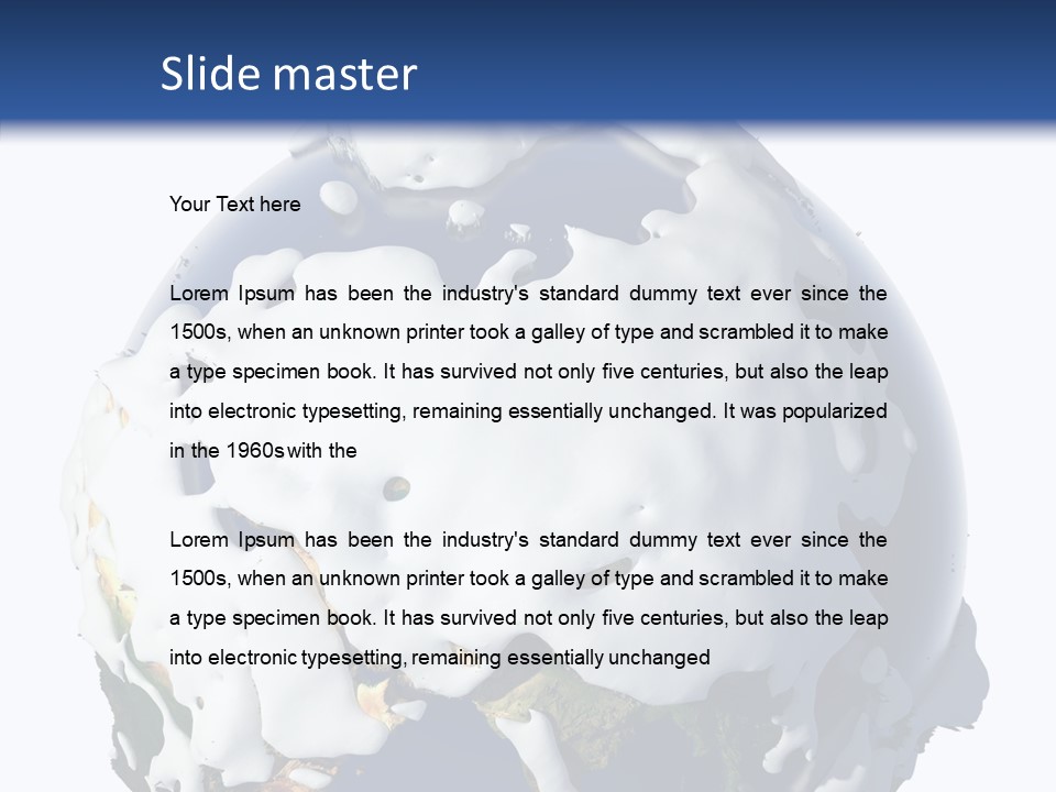 Geography Cold Drifts PowerPoint Template