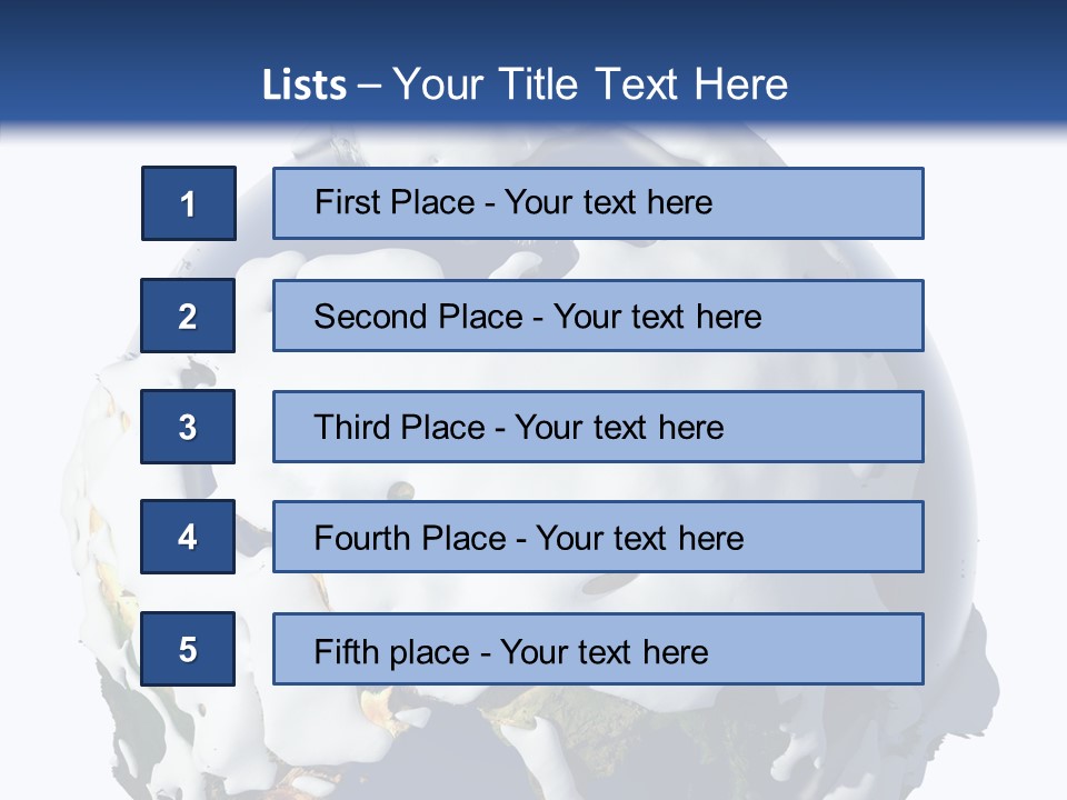 Geography Cold Drifts PowerPoint Template