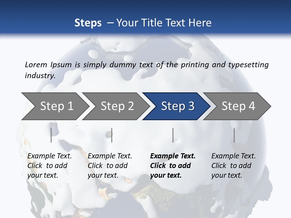 Geography Cold Drifts PowerPoint Template