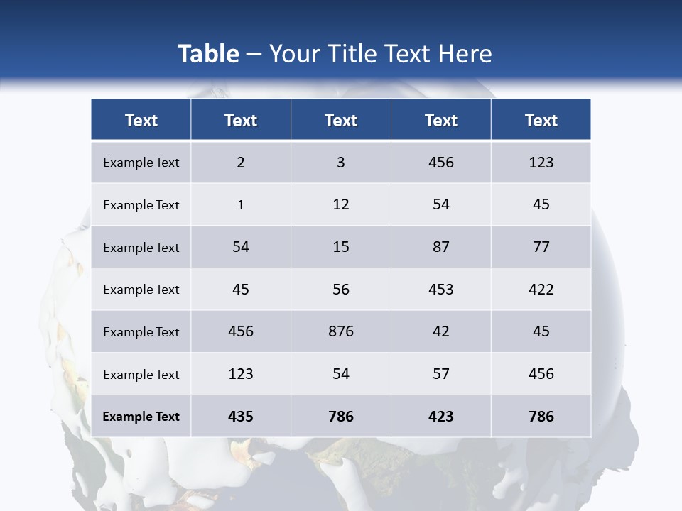 Geography Cold Drifts PowerPoint Template