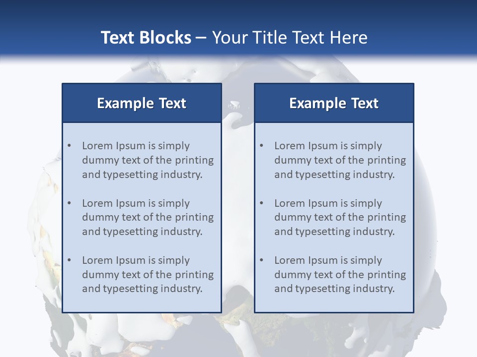 Geography Cold Drifts PowerPoint Template