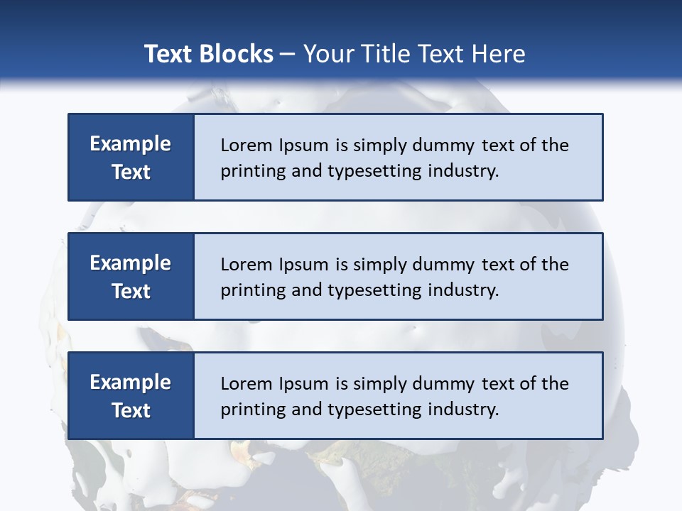 Geography Cold Drifts PowerPoint Template