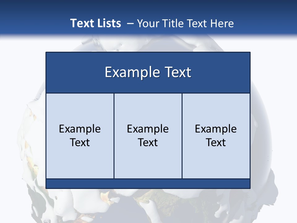 Geography Cold Drifts PowerPoint Template