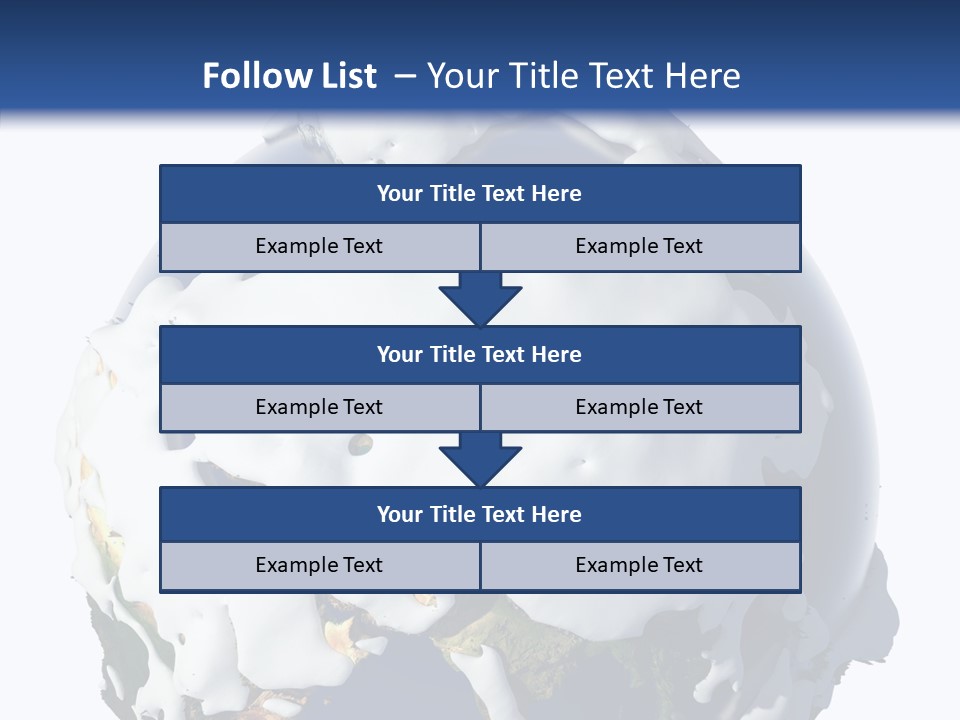 Geography Cold Drifts PowerPoint Template
